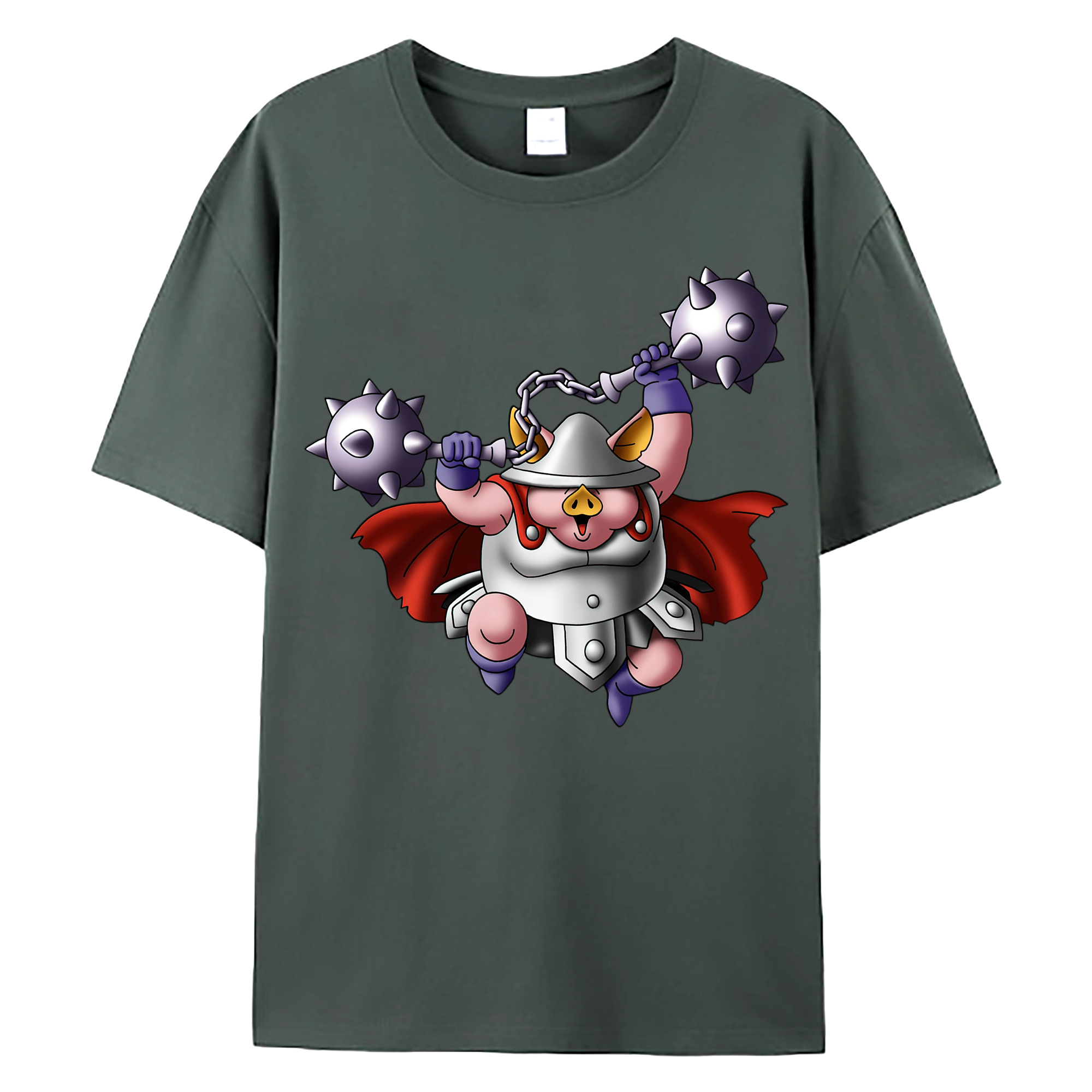 （画像用） ドラゴンクエスト Doragon Kuesuto Dragon Quest 綿100％ メンズ半袖Tシャツ｜肌触りやわらか＆通気性